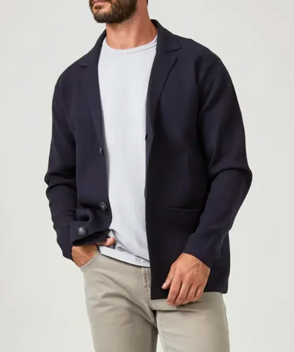 NEW 7 DIAMONDS NAVY BLUE BRIGHTON SWEATER CARDIGAN COAT SIZE M